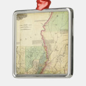 ルイジアナとミシシッピ メタルオーナメント (左)