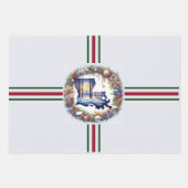 ルイジアナのクリスマスプレゼント ラッピングペーパーシート (正面3)