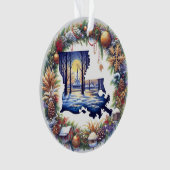 ルイジアナのクリスマス オーナメント (正面)