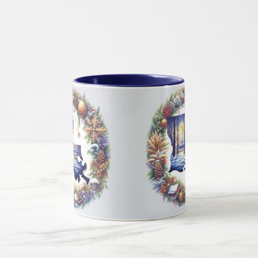 ルイジアナのクリスマス マグカップ (中央)