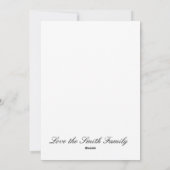 ルイジアナのケージャンのクリスマスの赤く及び黒いデザイン シーズンカード (裏面)