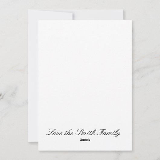 ルイジアナのケージャンのクリスマスの赤く及び黒いデザイン シーズンカード (裏面)