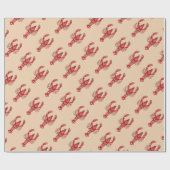 ルイジアナのケージャンのCrawfishのカスタム ラッピングペーパー (フラット)