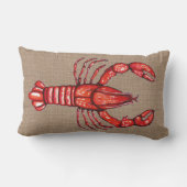 ルイジアナのケージャンのCrayfishののどのバーラップ ランバークッション (裏面)