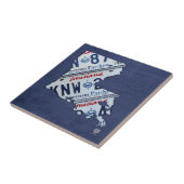 ルイジアナのナンバープレートの地図のセラミックタイル タイル (側面)