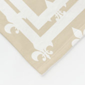 ルイジアナのフランスのな金ゴールドの（紋章の）フラ・ダ・リの姓 フリースブランケット (角)