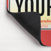 ルイジアナのペリカンのナンバープレートのマウスパッド マウスパッド (コーナー)