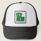 ルイジアナのルート1の(1つの)遠征旅行印 キャップ (正面)