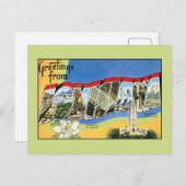 ルイジアナのヴィンテージ挨拶 ポストカード (正面/裏面)