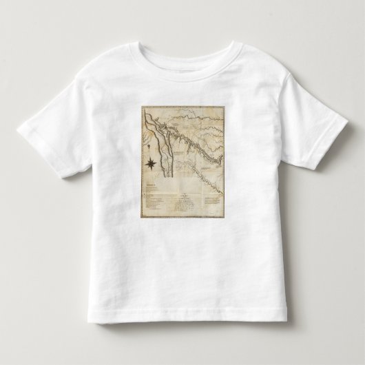 ルイジアナの内部部分の図表 トドラーTシャツ (正面)