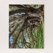 ルイジアナの南のライブオークの木 ジグソーパズル (縦)