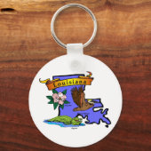 ルイジアナの地図 キーホルダー (正面)