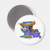 ルイジアナの地図 マグネット (正面/裏面)