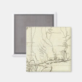 ルイジアナの地図 マグネット (正面/裏面)