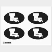 ルイジアナの家の州.png 楕円形シール (シート)