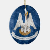 ルイジアナの州の旗 セラミックオーナメント (右)