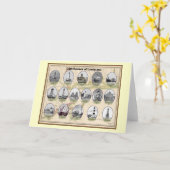 ルイジアナの挨拶状のLighthoues カード (黄色い花)