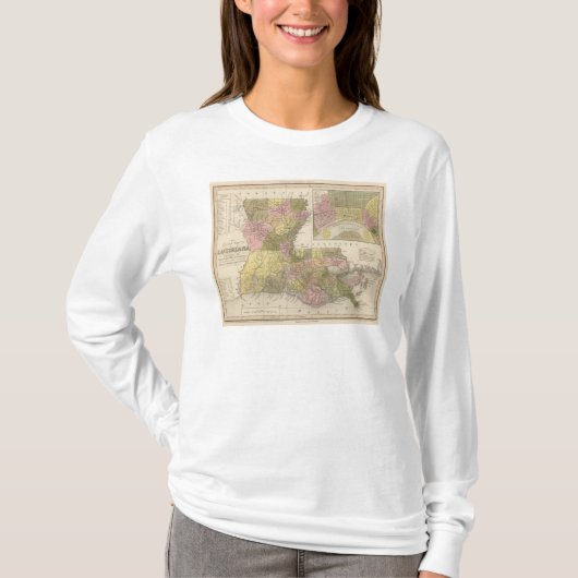 ルイジアナの新しい地図 Tシャツ (正面)
