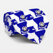 ルイジアナの旗の地図 ネクタイ (ロール)