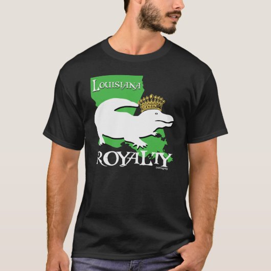 ルイジアナの皇族(白いわに) Tシャツ (正面)