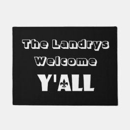 ルイジアナの（紋章の）フラ・ダ・リのケージャンのドアマット ドアマット