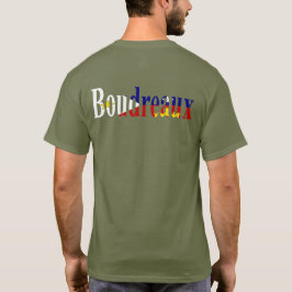 ルイジアナのAcadian旗のBoudreauxのケージャンのハート Tシャツ
