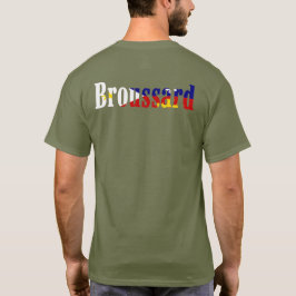 ルイジアナのAcadian旗のBroussardのケージャンのプライドのハート Tシャツ