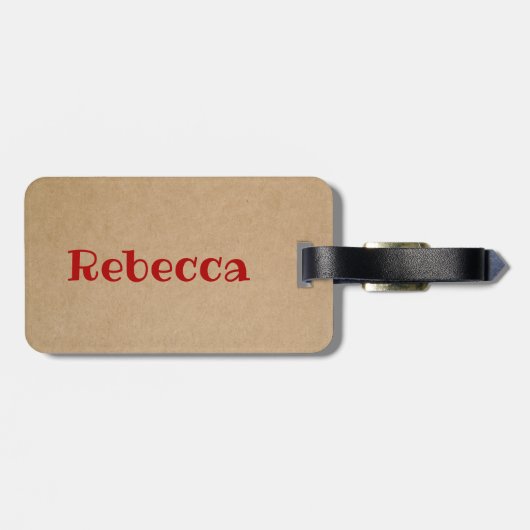 ルイジアナのCrawfishによって証明されるケージャン ラゲッジタグ (裏面横)