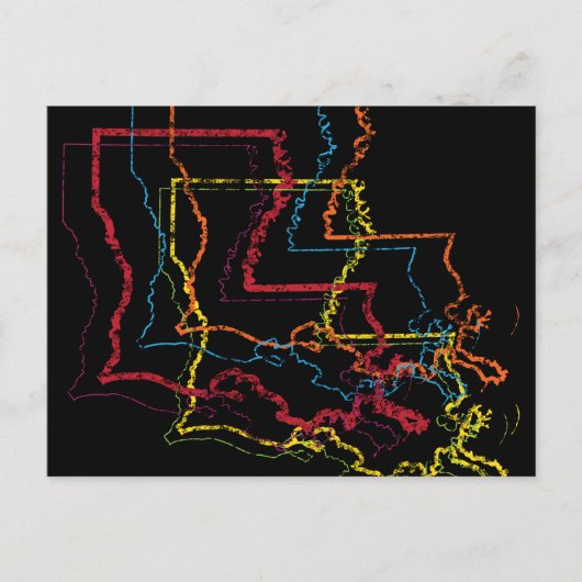 ルイジアナぼやけプライド ポストカード (正面)