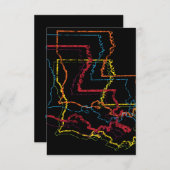 ルイジアナぼやけプライド 招待状 (正面/裏面)