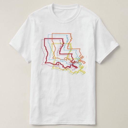 ルイジアナぼやけプライド Tシャツ (デザイン正面)