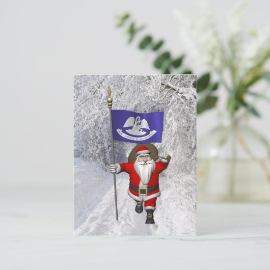 ルイジアナを象徴するサンタクロース シーズンポストカード (スタンド正面)