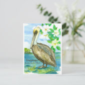 ルイジアナイースタンブラウンペリカン州 ポストカード (スタンド正面)