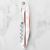 ルイジアナウェイターコルクスクリューニューオーリンズ国旗 ソムリエナイフ (正面)