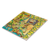 ルイジアナカラフルの地図 タイル (側面)