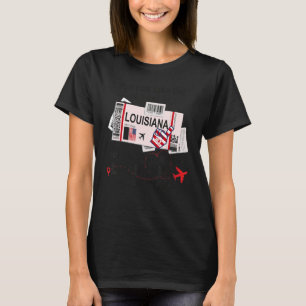 ルイジアナガールルイジアナボーディングパス Tシャツ