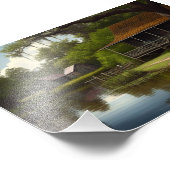 ルイジアナキャビン、ルイジアナアート、ケージャン文化 フォトプリント            (角)