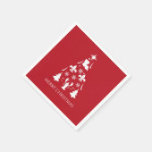 ルイジアナクリスマスホリデーケージャン スタンダードカクテルナプキン (角)