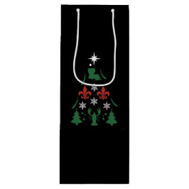 ルイジアナクリスマスホリデーケージャン ワインギフトバッグ