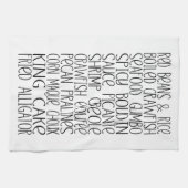 ルイジアナケージャンフードケージャンキッチン キッチンタオル (横)