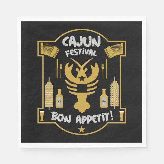 ルイジアナケージャン馬養 スタンダードランチョンナプキン (正面)