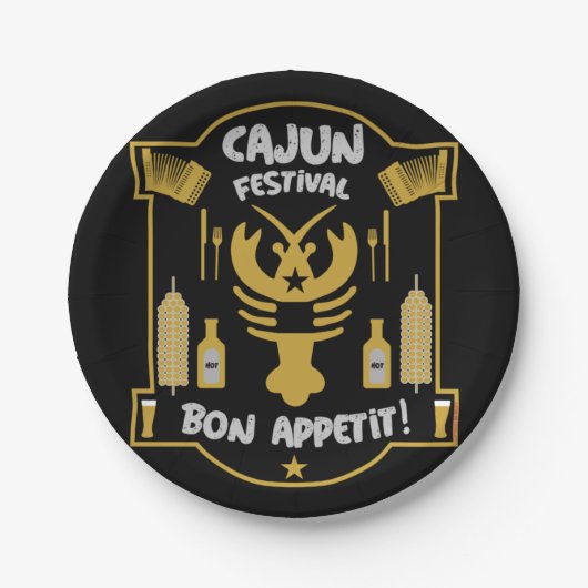 ルイジアナケージャン馬養 ペーパープレート (正面)