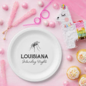 ルイジアナサタデーナイトカスタマイズ可能な紙プレート ペーパープレート (パーティー)