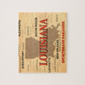 ルイジアナシティ&タウンズ州のプライドの地図 ジグソーパズル (縦)