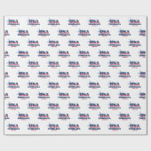 ルイジアナスターズアンドストライプズ州 ラッピングペーパー (フラット)