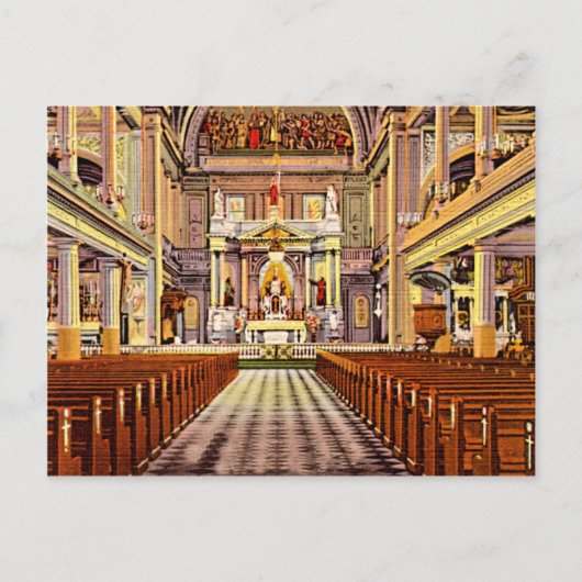 ルイジアナセントルイス大聖堂ニューオーリンズ1940 ポストカード (正面)