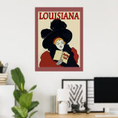 ルイジアナダービーデイヴィンテージ女性 ポスター (ホームオフィス)