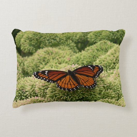 ルイジアナチョウ(Viceroy Butterfly)の美しい自然写真 アクセントクッション (正面)
