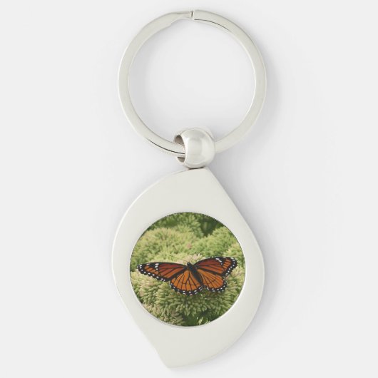 ルイジアナチョウ(Viceroy Butterfly)の美しい自然写真 キーホルダー (正面)