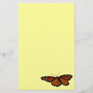 ルイジアナチョウ(Viceroy Butterfly)の美しい自然写真 便箋